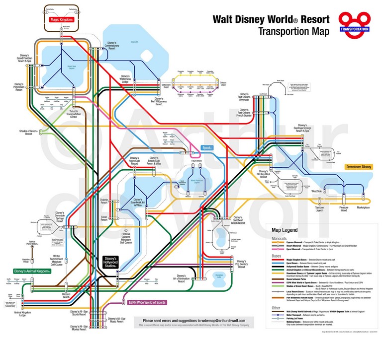 Transit Directions With Public Transportation Map How To Navigate With Disney World Transportation Within Bus Map And