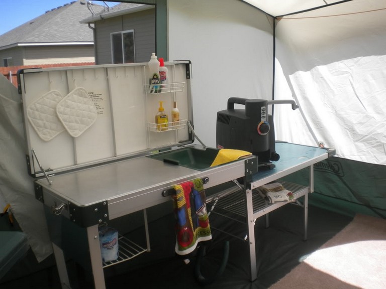 camp kitchen sink idea