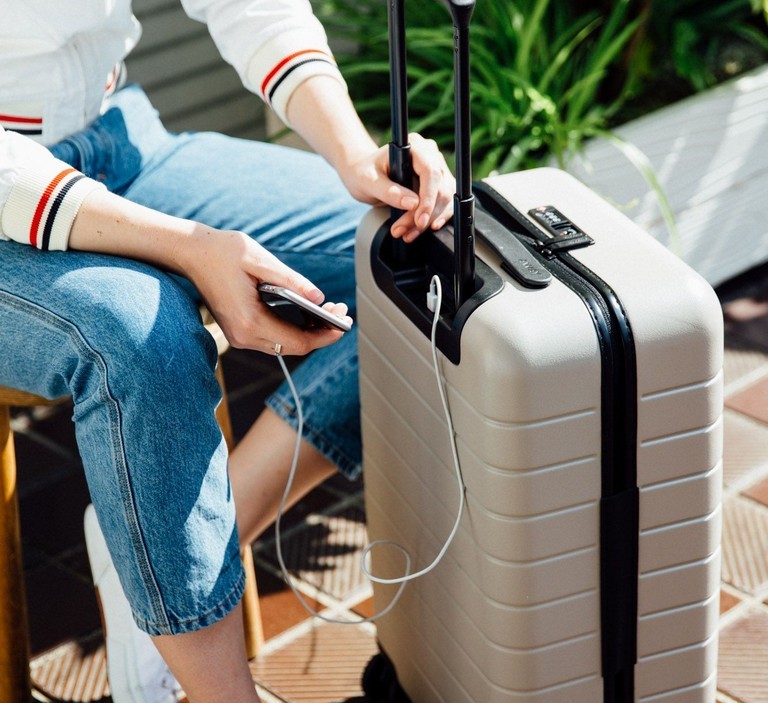 Suitcase With Phone Charger