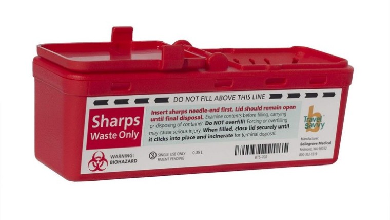 Travel Sharps Container